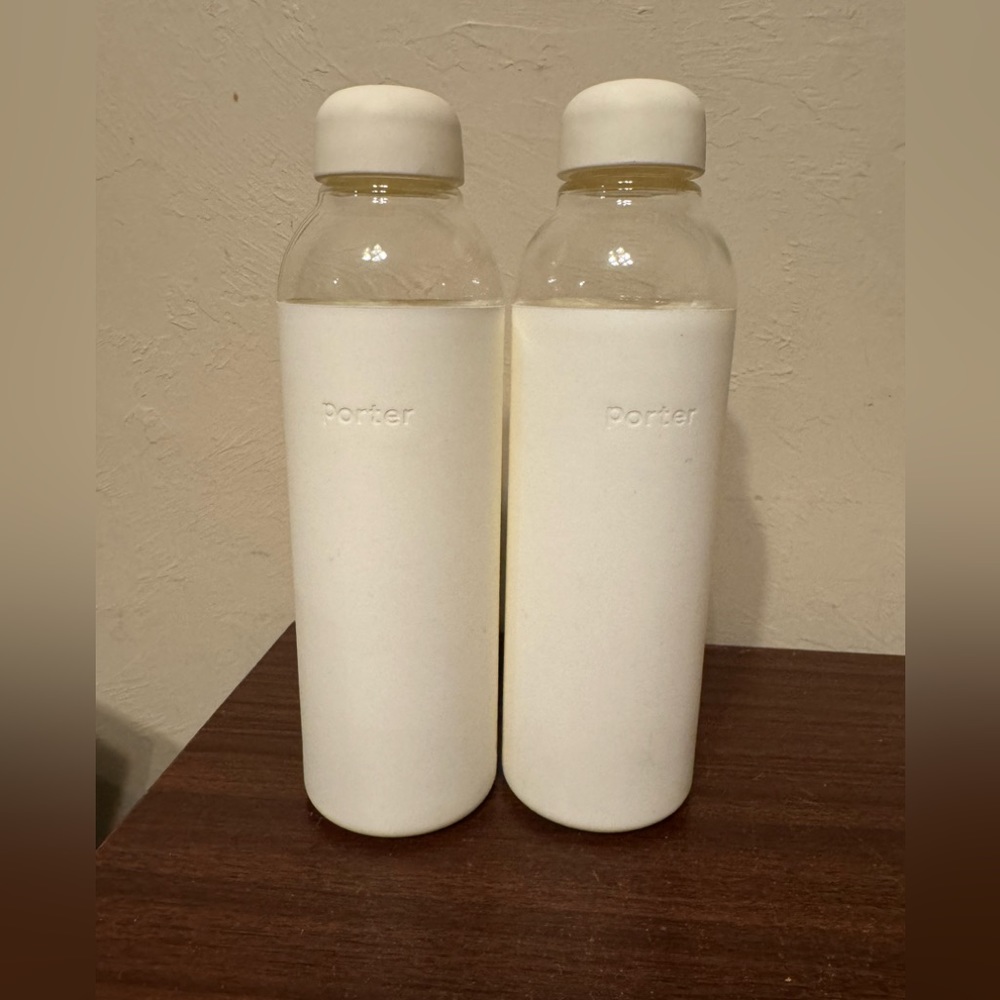 W&p the porter 20oz glass accessory water bottle - cream